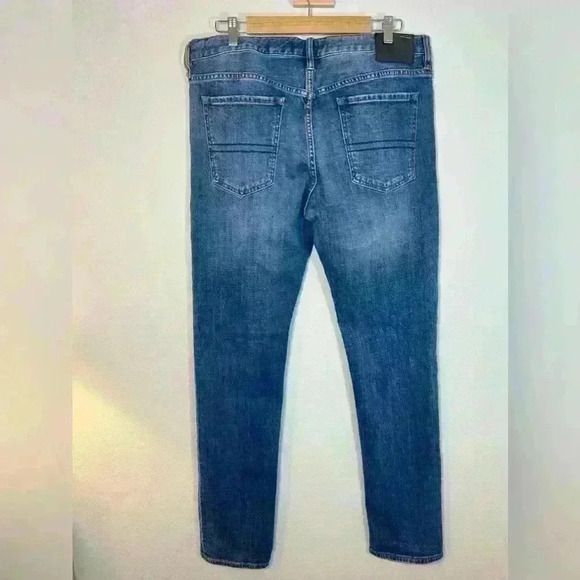 Five Four Men’s Blue Denim Montag Slim Straight Leg Denim Jeans Size 34 - Picture 4 of 16